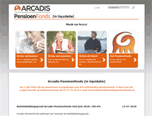 Tablet Screenshot of pensioenfonds.arcadis.nl